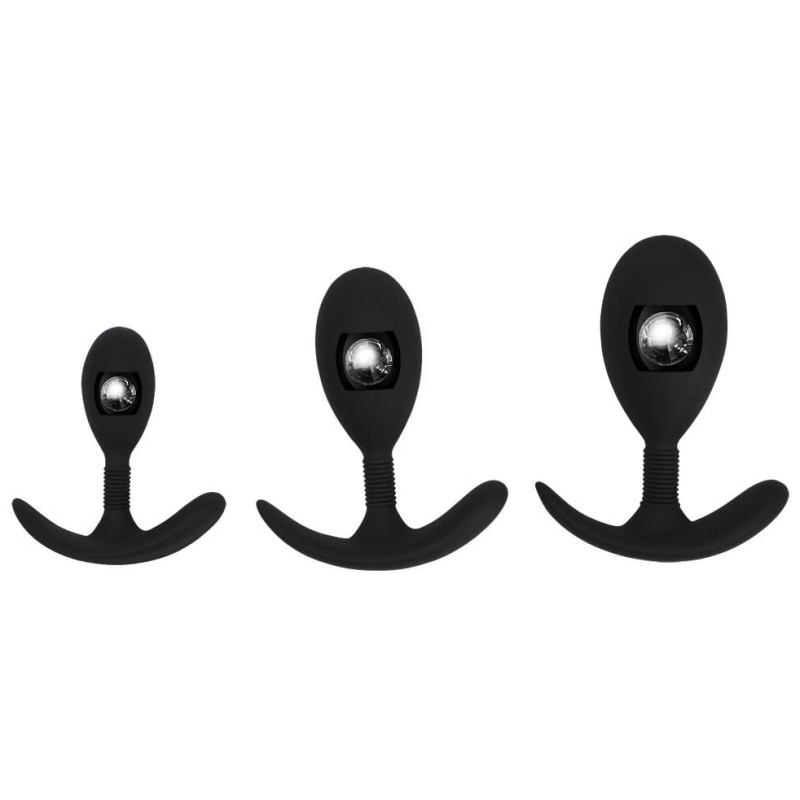 BlackMont Kit de 3 Plugs avec bille Trainer Mont Noirs